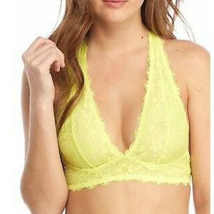 Free People Galloon Lace Halter Bra